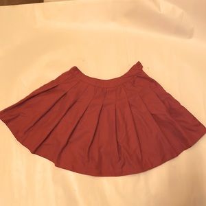 Red skater skirt